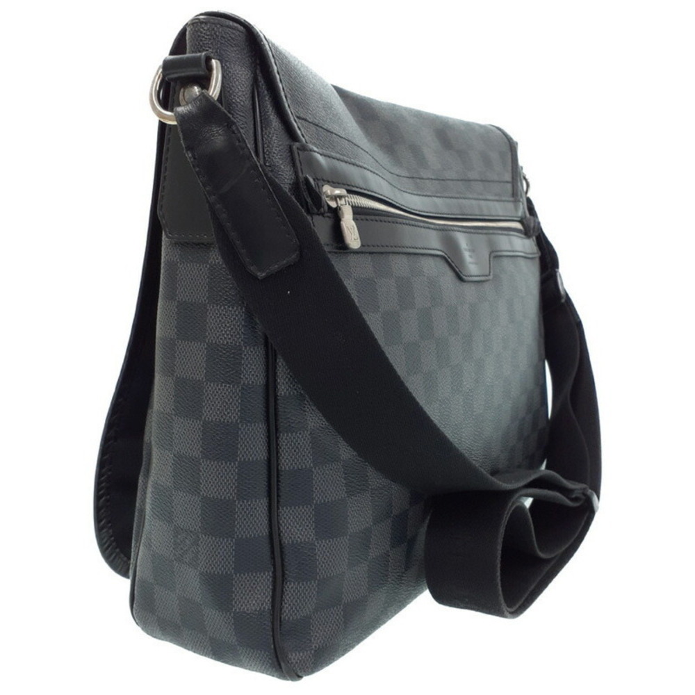 Louis Vuitton Damier Renzo Black Shoulder Graphite Bag